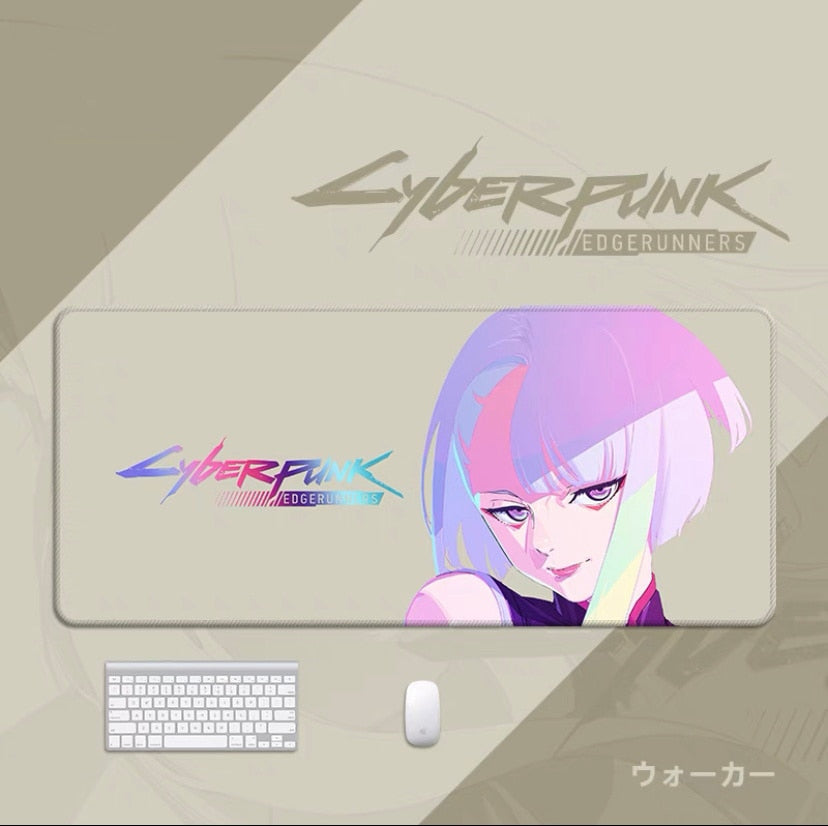 Anime Cyberpunk mouse pad new game mousepad edge walker mouse pad game accessories mats office computer keyboard desk mat Color Edge, everythinganimee