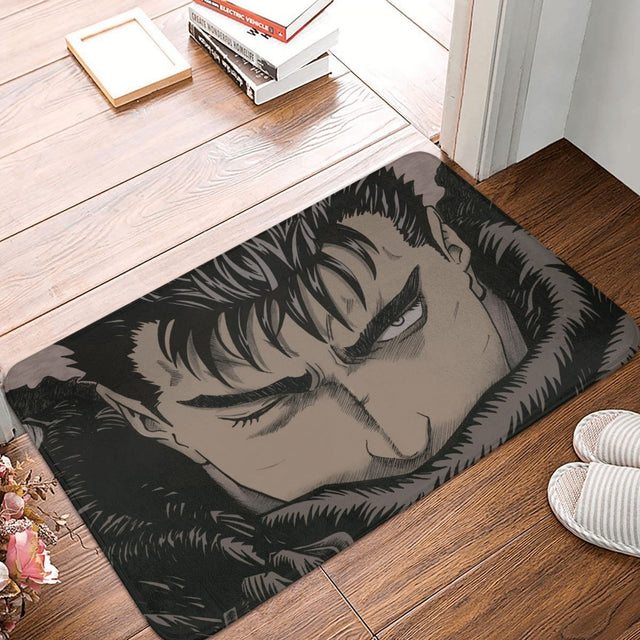 Berserk Guts Griffith Behelit Manga Non-slip Doormat Bath Mat Kentaro Miura Cool Hallway Carpet Welcome Rug Bedroom Decorative, everythinganimee