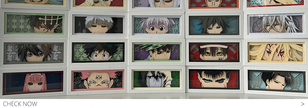 Anime Light Box Tokyo Ghoul for Home Decoration Manga Paper Carving Table  Desk