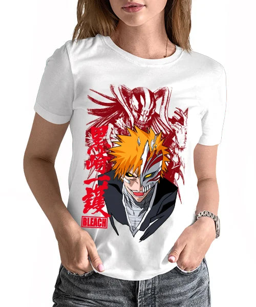 This shirt features the iconic character Ichigo Kurosaki from Bleach, perfect for fans. If you are looking for more Bleach Merch, We have it all! | Check out all our Anime Merch now!