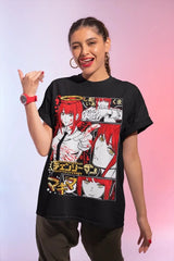 This tee features striking illustrations of Denji and Makima, capturing the intense essence of the anime. If you are looking for more Jujutsu Kaisen Merch, We have it all! | Check out all our Anime Merch now!