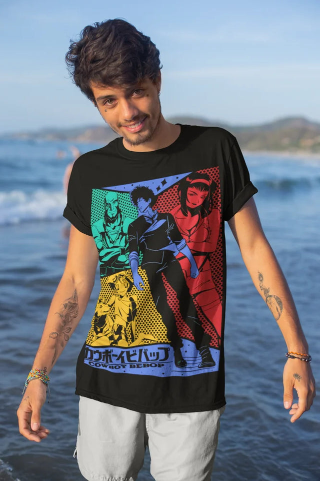 Immerse yourself with this striking tee featuring the unyielding Spike tee. If you are looking for more Cowboy Bebop Merch, We have it all! | Check out all our Anime Merch now!