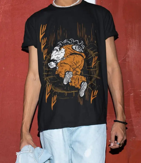 This tee showcases Goku in action, perfect for fans who want to wear their fandom proudly. If you are looking for more Dragon ball Z  Merch, We have it all! | Check out all our Anime Merch now!