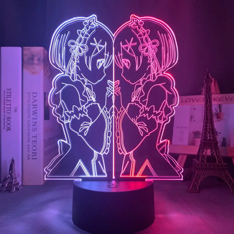 This light box casts a gentle glow that brings the beloved twin maids to vivid life. | If you are looking for Re:Zero Merch, We have it all! | check out all our Anime Merch now!