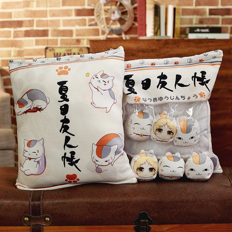 Anime Lovers' Soft Stuffed Mini Pillow Cushions