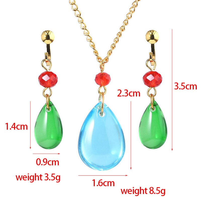 Howl's Moving Castle Necklace & Earrings