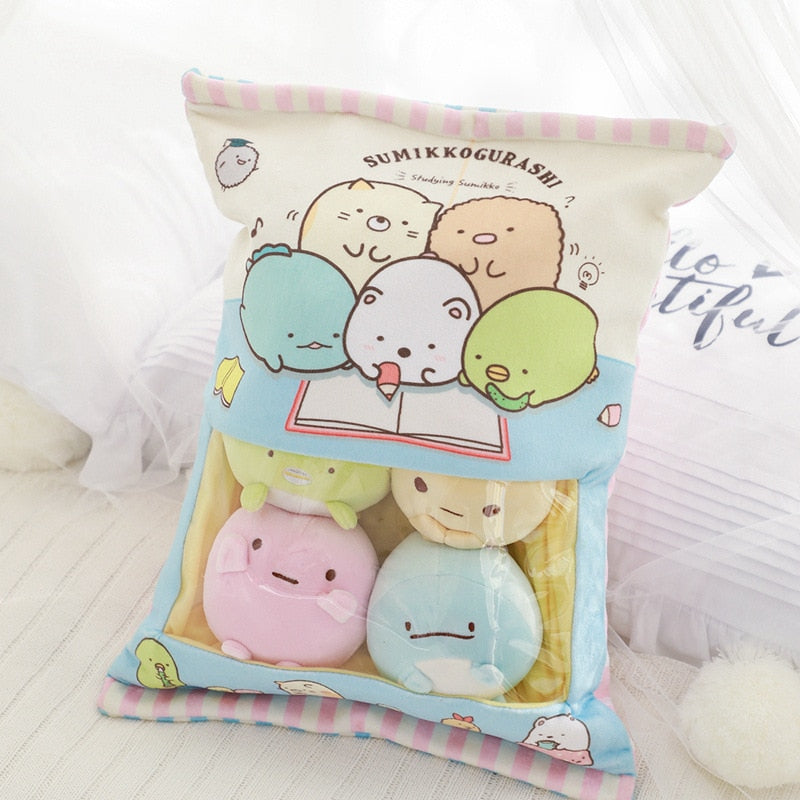 Anime Lovers' Soft Stuffed Mini Pillow Cushions