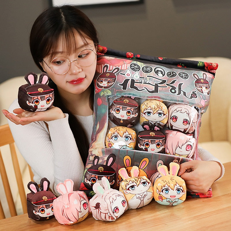 Anime Lovers' Soft Stuffed Mini Pillow Cushions