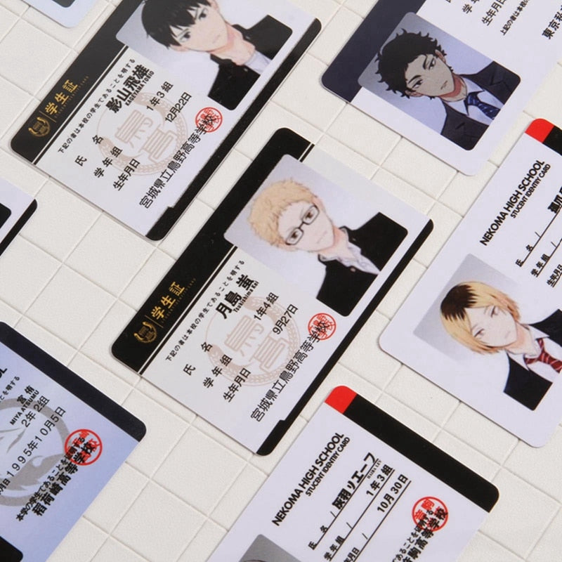 Haikyuu!! Student ID Cards