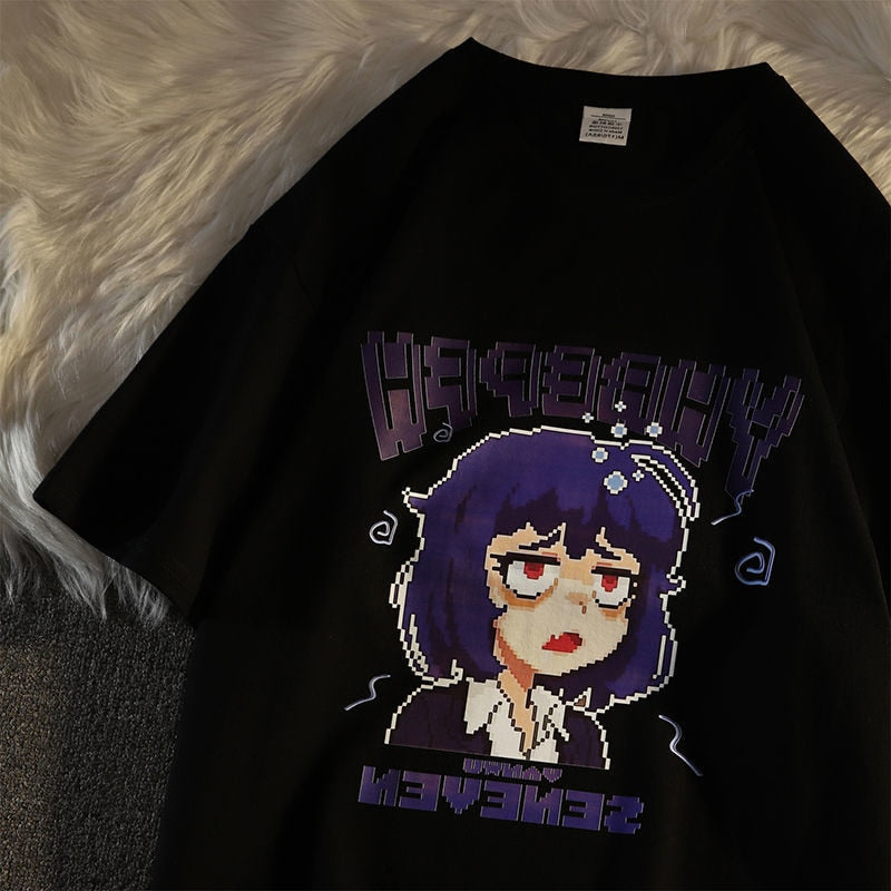 hcnone Pixel Art Oversized Tee