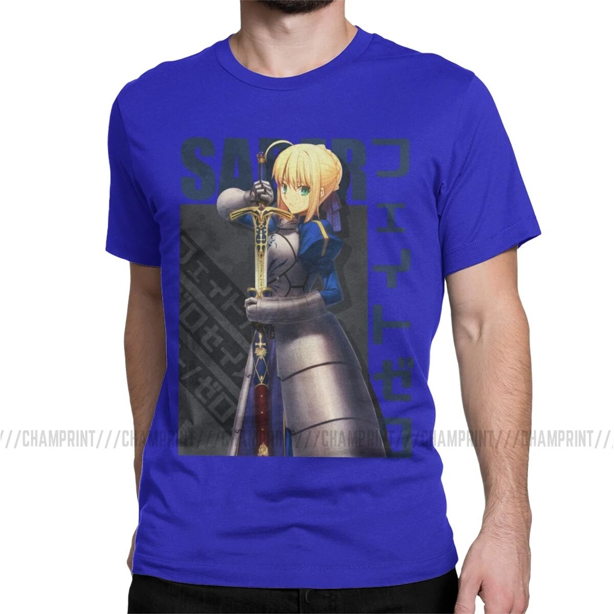 This T-shirt embodies the captivating presence of Saber  | If you are looking for more Fate Stay Night Merch, We have it all!| Check out all our Anime Merch now!