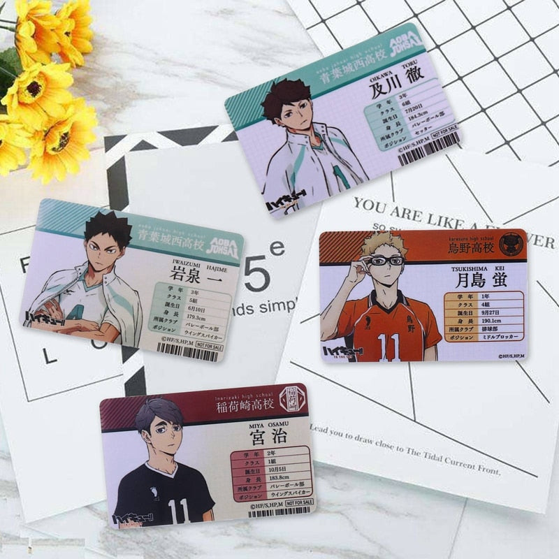 Haikyuu!! Student ID Cards