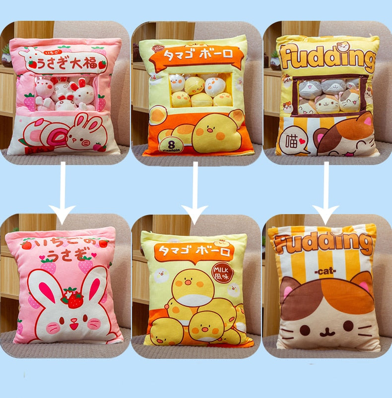 Anime Lovers' Soft Stuffed Mini Pillow Cushions