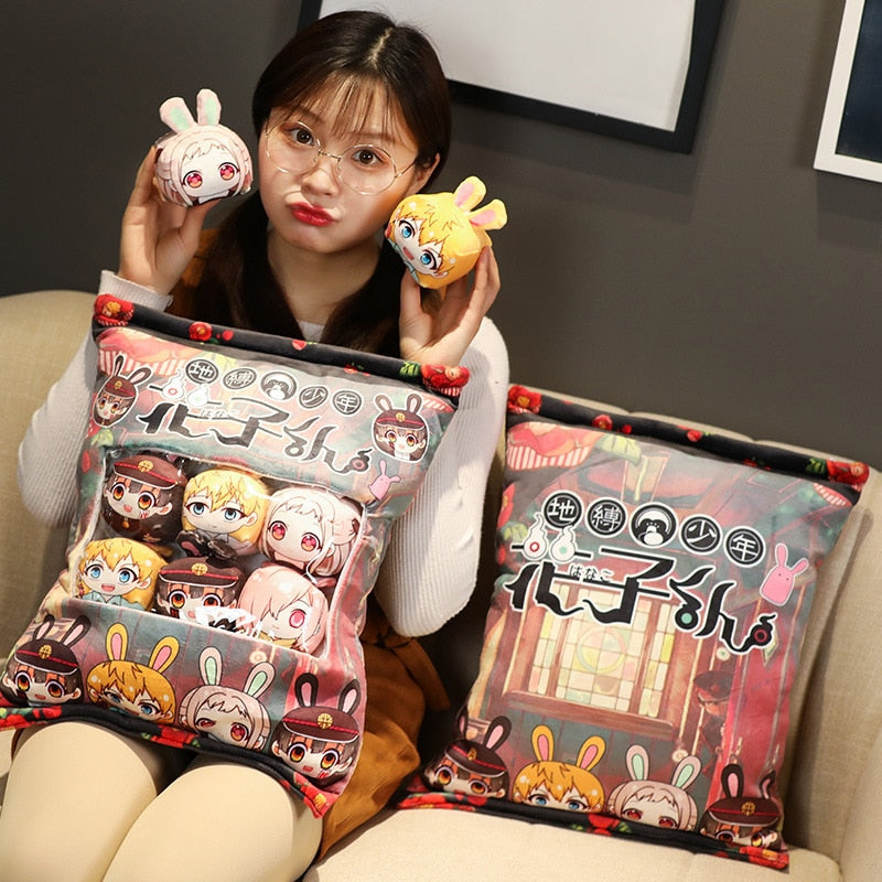 Anime Lovers' Soft Stuffed Mini Pillow Cushions