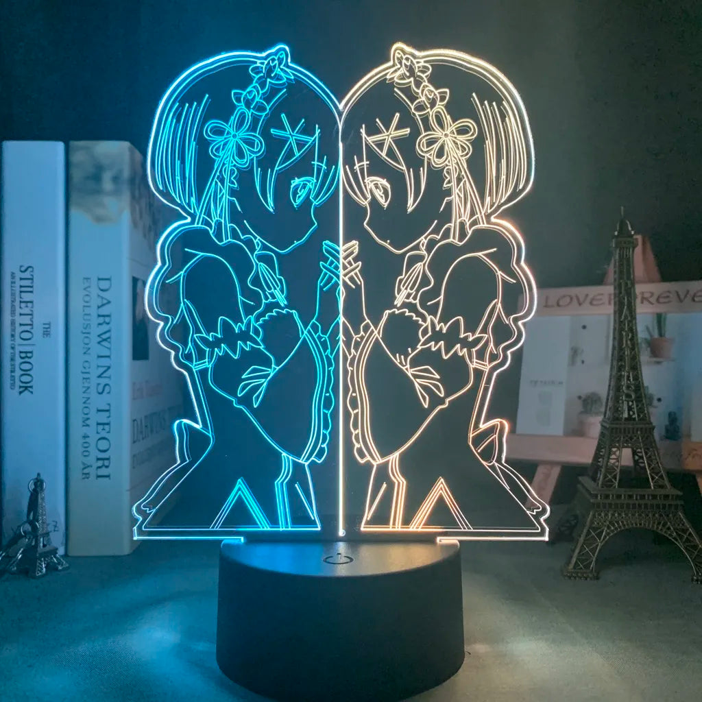 This light box casts a gentle glow that brings the beloved twin maids to vivid life. | If you are looking for Re:Zero Merch, We have it all! | check out all our Anime Merch now!