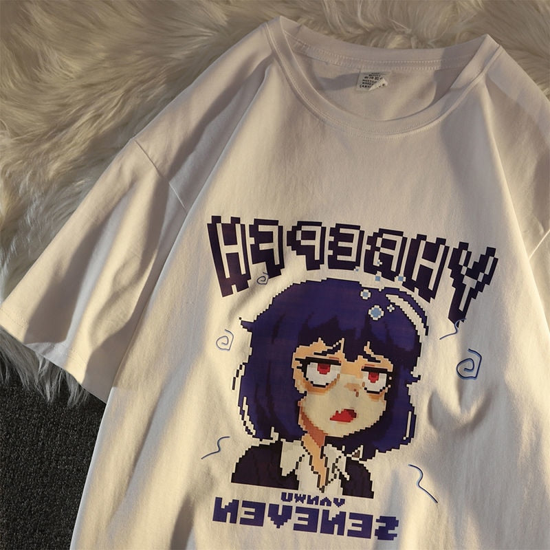 hcnone Pixel Art Oversized Tee