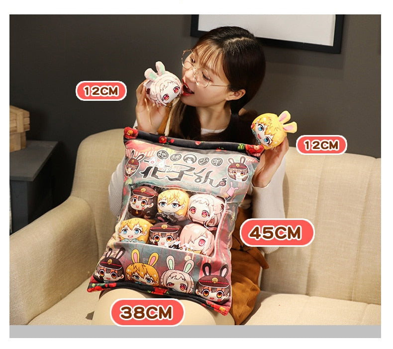 Anime Lovers' Soft Stuffed Mini Pillow Cushions