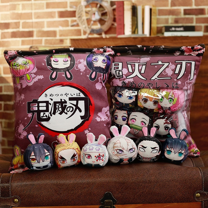 Anime Lovers' Soft Stuffed Mini Pillow Cushions