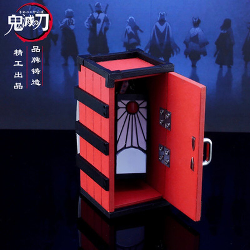 Demon Slayer Cosplay Kimetsu No Yaiba Kamado Tanjirou Agatsuma Zenitsu Hashibira Inosuke Kamado Nezuko Box Keychain Gift, everythinganimee