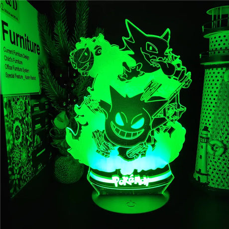 Want to make your room eye-catching? Show of your love with our Pokémon Gengar 3D Led Night Light | If you are looking for more Pokémon Merch, We have it all! | Check out all our Anime Merch now!