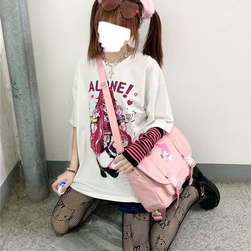 Cute Anime Girls Oversized Tees