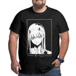 This T-shirt embodies the captivating presence of Zero Two | If you are looking for more Darling in the Franxx Merch, We have it all!| Check out all our Anime Merch now!