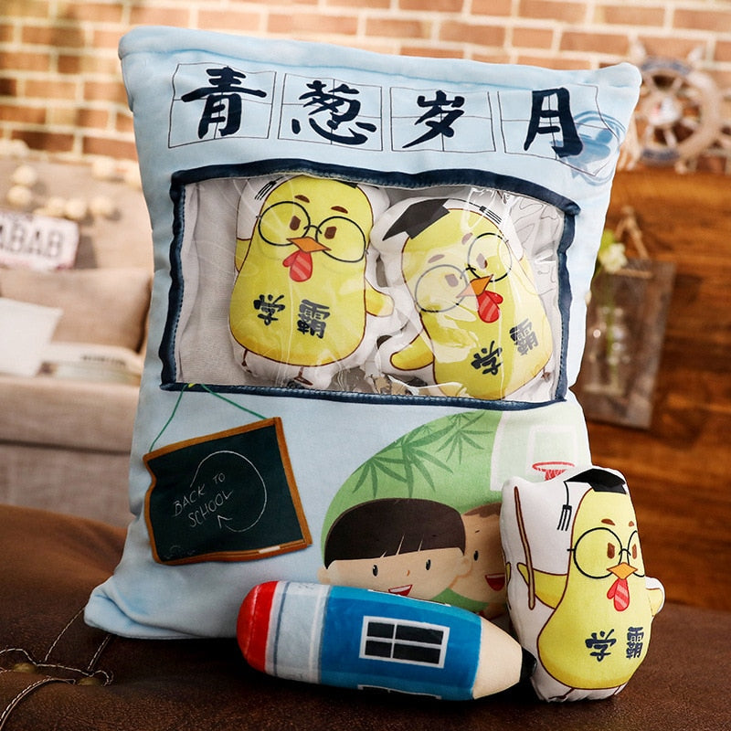 Anime Lovers' Soft Stuffed Mini Pillow Cushions