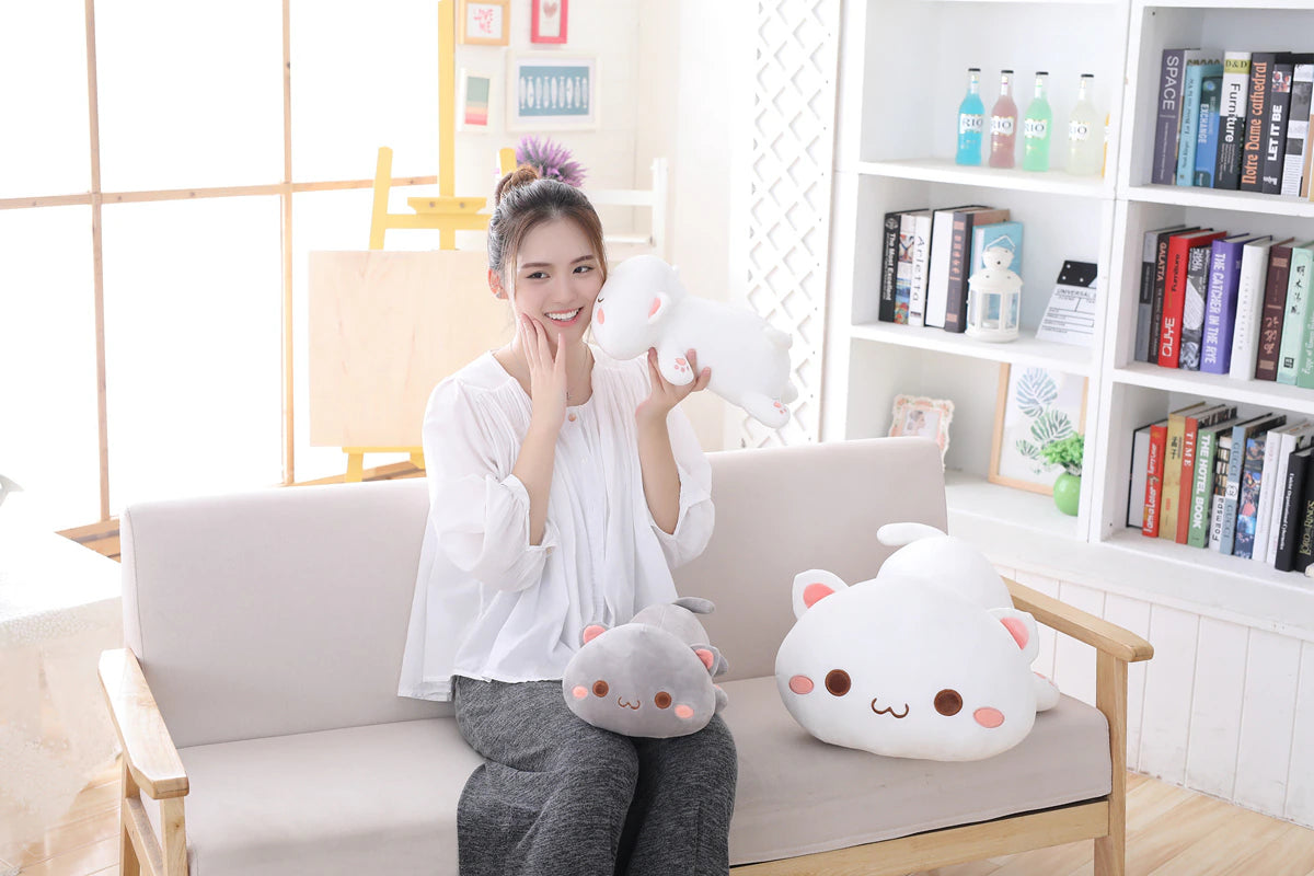 Kawaii Lying Cat Plush Toy: Embrace the Cuteness!