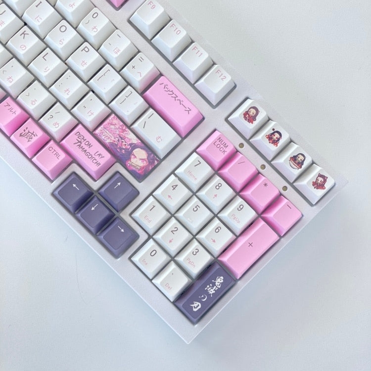 Demon Slayer Anime Keycap Full Set - PBT Five-Sided Sublimation Original Height