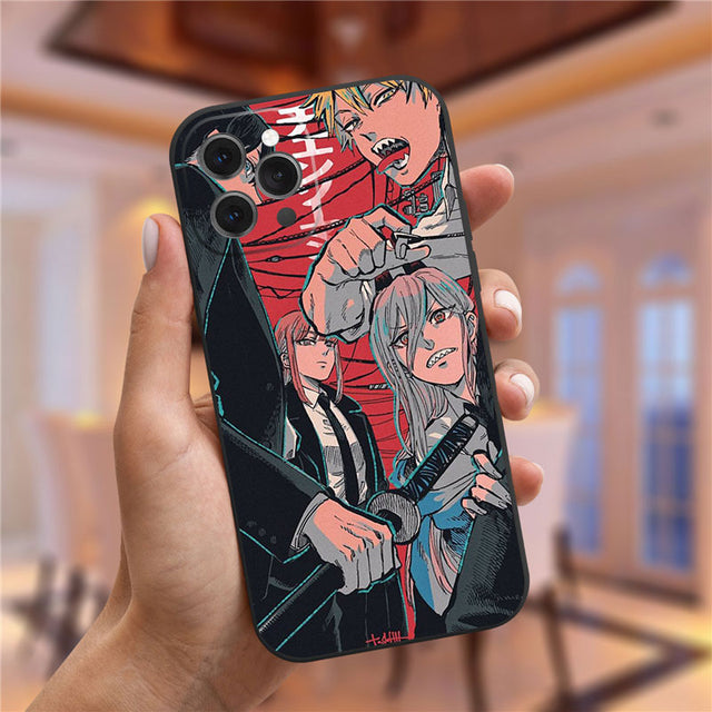 Style your phone with the latest Chainsaw man phone case | If you are looking for more Chainsaw Man Merch, We have it all! | Check out all our Anime Merch now!