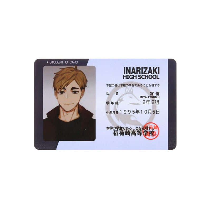 Haikyuu!! Student ID Cards