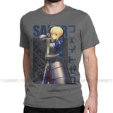 This T-shirt embodies the captivating presence of Saber  | If you are looking for more Fate Stay Night Merch, We have it all!| Check out all our Anime Merch now!