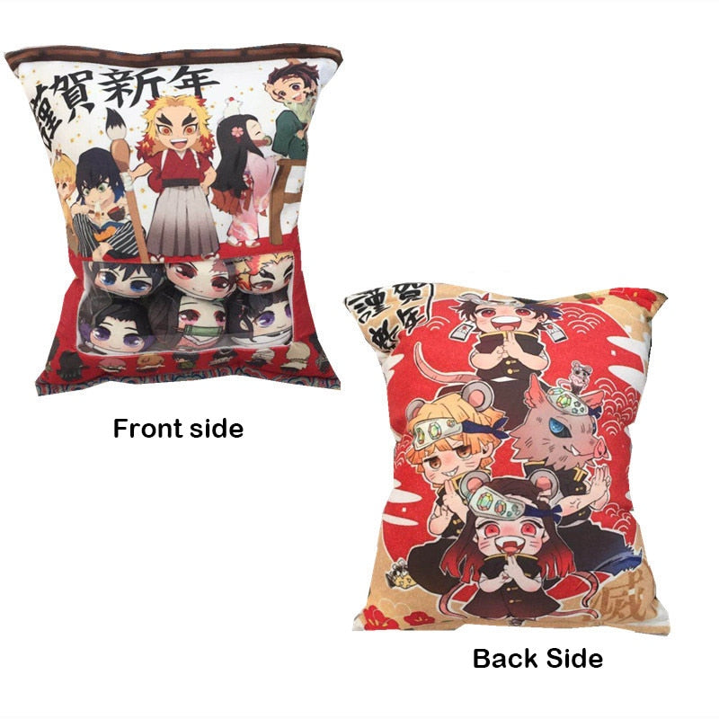 Anime Lovers' Soft Stuffed Mini Pillow Cushions