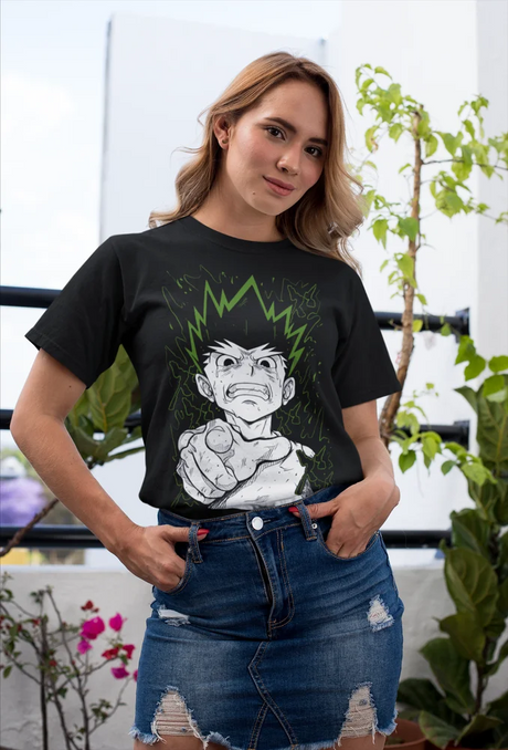 This tee features Gon Freecss in an electrifying pose, capturing his intense determination and spirit. If you are looking for more Hunter X Hunter Merch, We have it all! | Check out all our Anime Merch now!