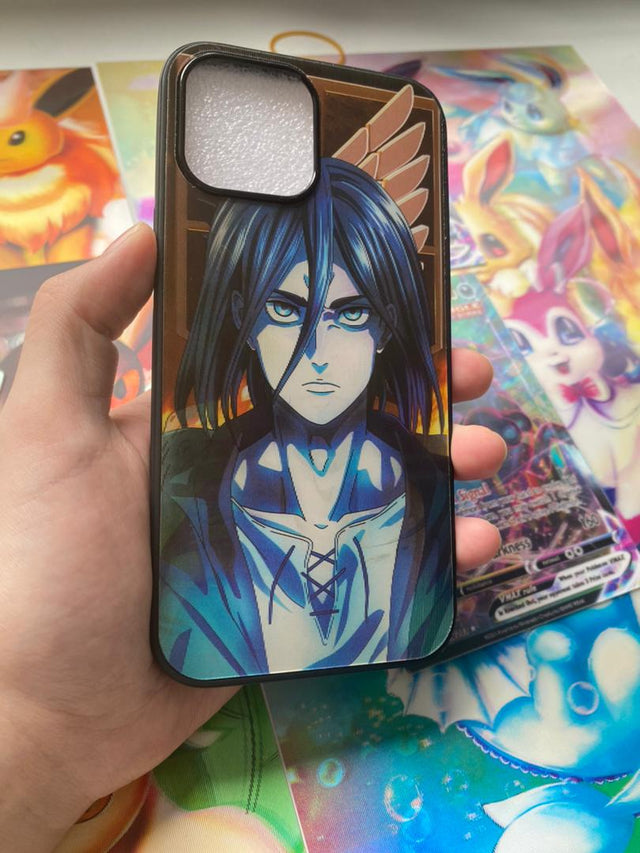 Anime Attack on Titan Eren Phone Case for IPhone 13 14 13Pro 14Pro 13Pro Max 14Pro Max 3D Cases Anime Creative Gift, everythinganimee