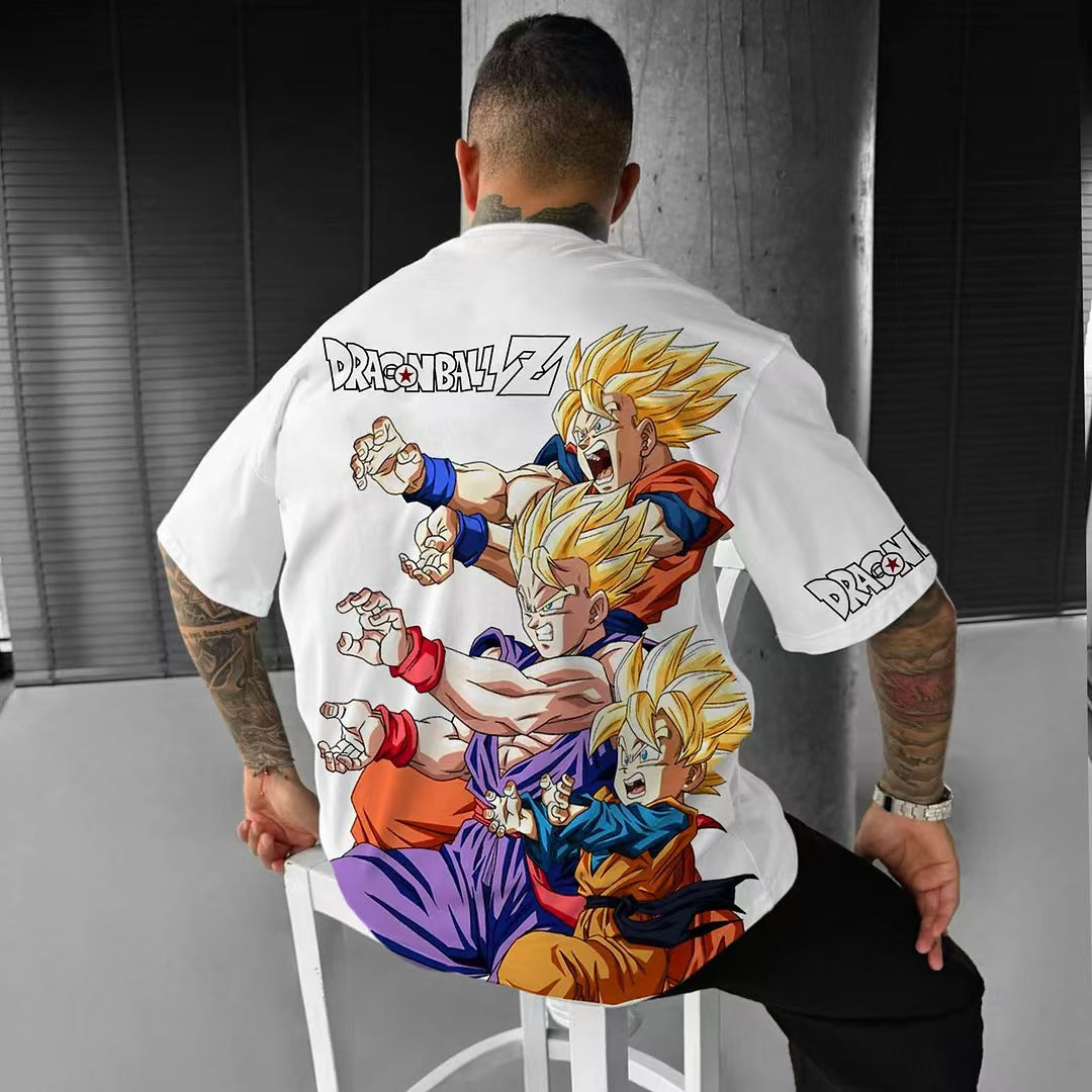 Here at Everythinganimee we only have the best shirts in the world! Celebrate the ultimate Saiyan power-up with the Saiyan Evolution Tee, showcasing a dynamic design that captures the legendary transformations of Goku through the Dragon Ball Z series. This tee features Goku’s iconic Super Saiyan forms, stacked in an electrifying sequence that any true fan will recognize.