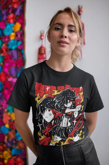 This striking tee features Ryūko Matoi in a dynamic action pose. If you are looking for more Kill la Kill  Merch, We have it all! | Check out all our Anime Merch now!