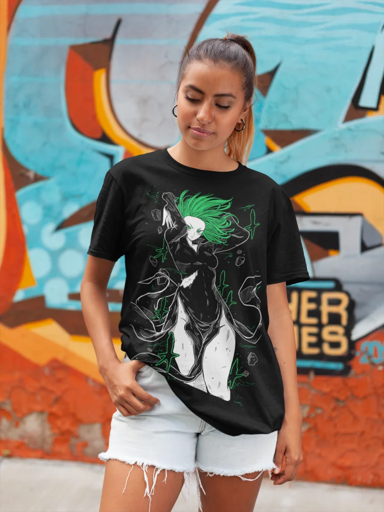 This tee is a powerful esper from One-Punch Man, capturing her iconic strength & style.  If you are looking for more One-Punch Man Merch, We have it all! | Check out all our Anime Merch now!