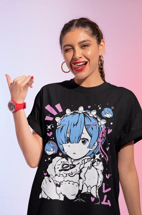 Show your love for Rewith this charming tee featuring the fan-favorite character, Rem. If you are looking for more Re:Zero Merch, We have it all! | Check out all our Anime Merch now!