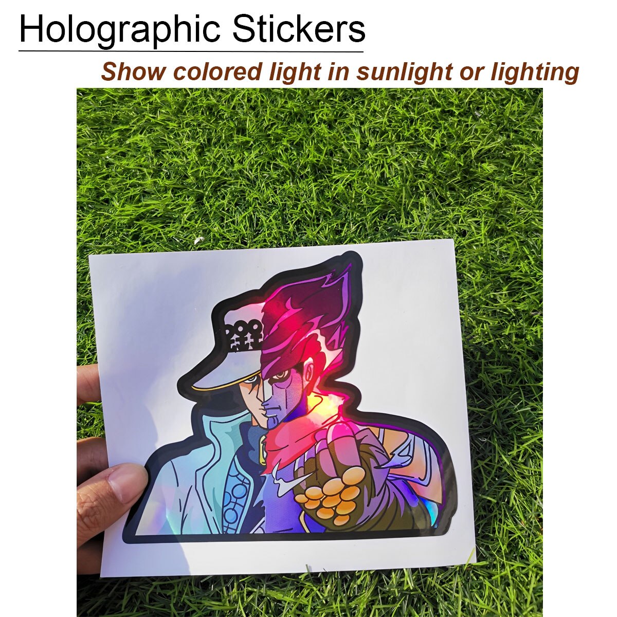 Anime Holographic Sticker Set