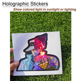 Anime Holographic Sticker Set