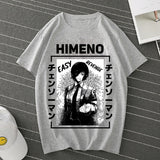 Step into the world of Chainsaw Man with our Himeno Revenge Tee, available in black, white, and grey. Here at Everythinganimee we have only the best anime merch! Free Global Shipping