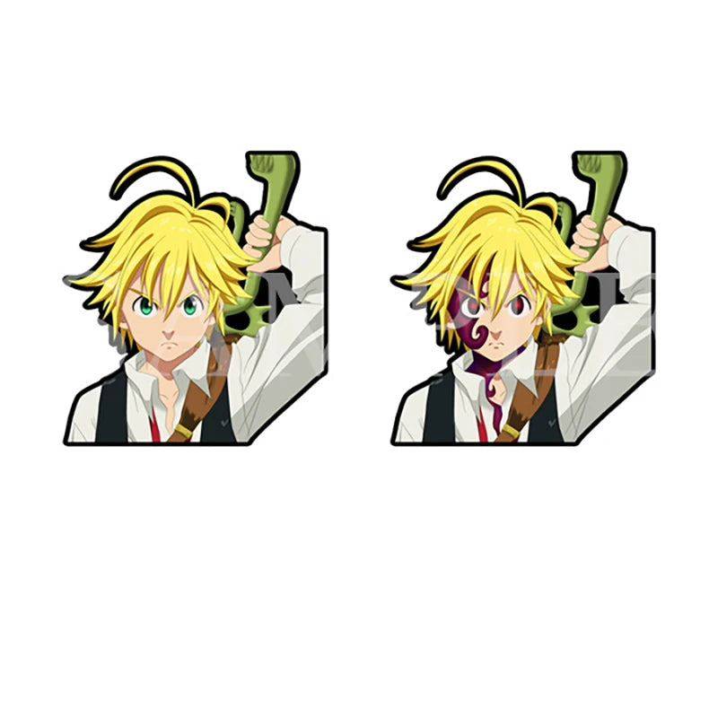 This sticker show  Meliodas in motion, creating a immersive visual. | If you are looking for more Seven Deadly Sins  Merch, We have it all! | Check out all our Anime Merch now!