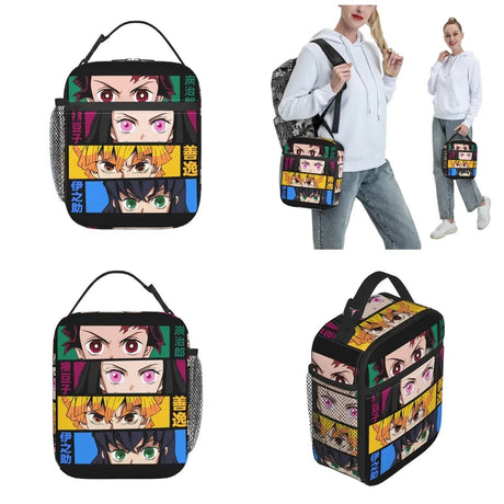Demon Slayer Eyes Thermal Insulated Lunch Bag