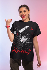 Dive into the dark fantasy with this striking tee featuring the relentless warrior Guts in a dynamic pose. If you are looking for more Berserk Merch, We have it all! | Check out all our Anime Merch now!