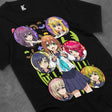 Here at Everythinganimee we have the best anime shirts in the world.
Bright, playful, and full of personality, this Remera Blanca Character Circle tee captures the essence of fun and color with its delightful design featuring multiple characters in a dynamic circular layout.