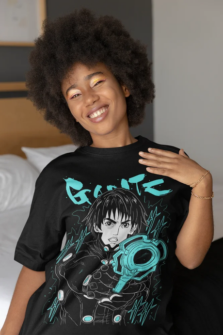 This tee captures the magic of Kei Kurono. If you're looking for more Gantz merch, we have it all! Check out our anime merch now—free shipping!