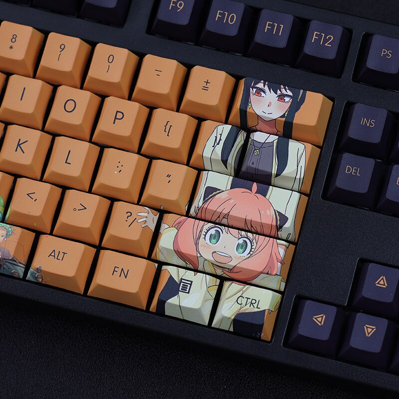 SPY X FAMILY PBT Dye Subbed Keycap Set