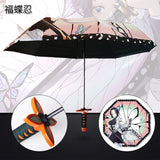 Demon Slayer-Inspired Umbrellas