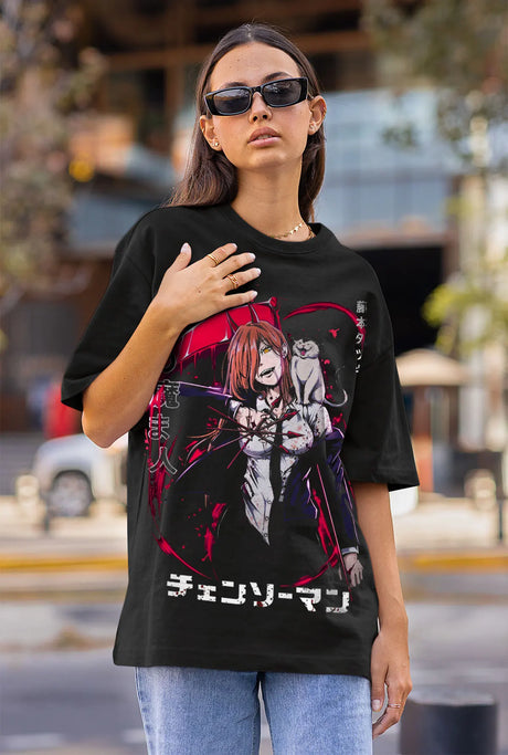 Immerse yourself in this striking Power Tee, perfect for anime fans. Looking for more Chainsaw Man merch? Explore our full collection of anime merch now!